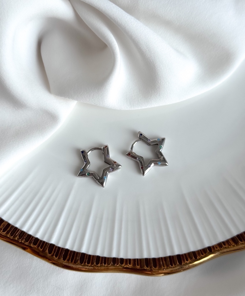 Csillag Karika Fülbevaló