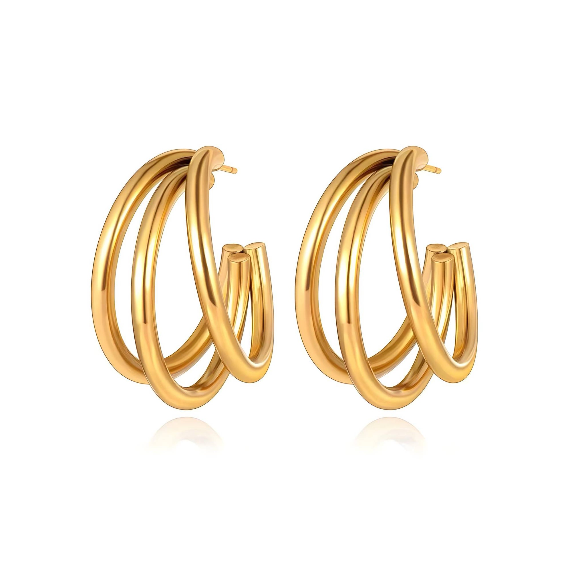 Aurora Tripla Karika Fülbevaló